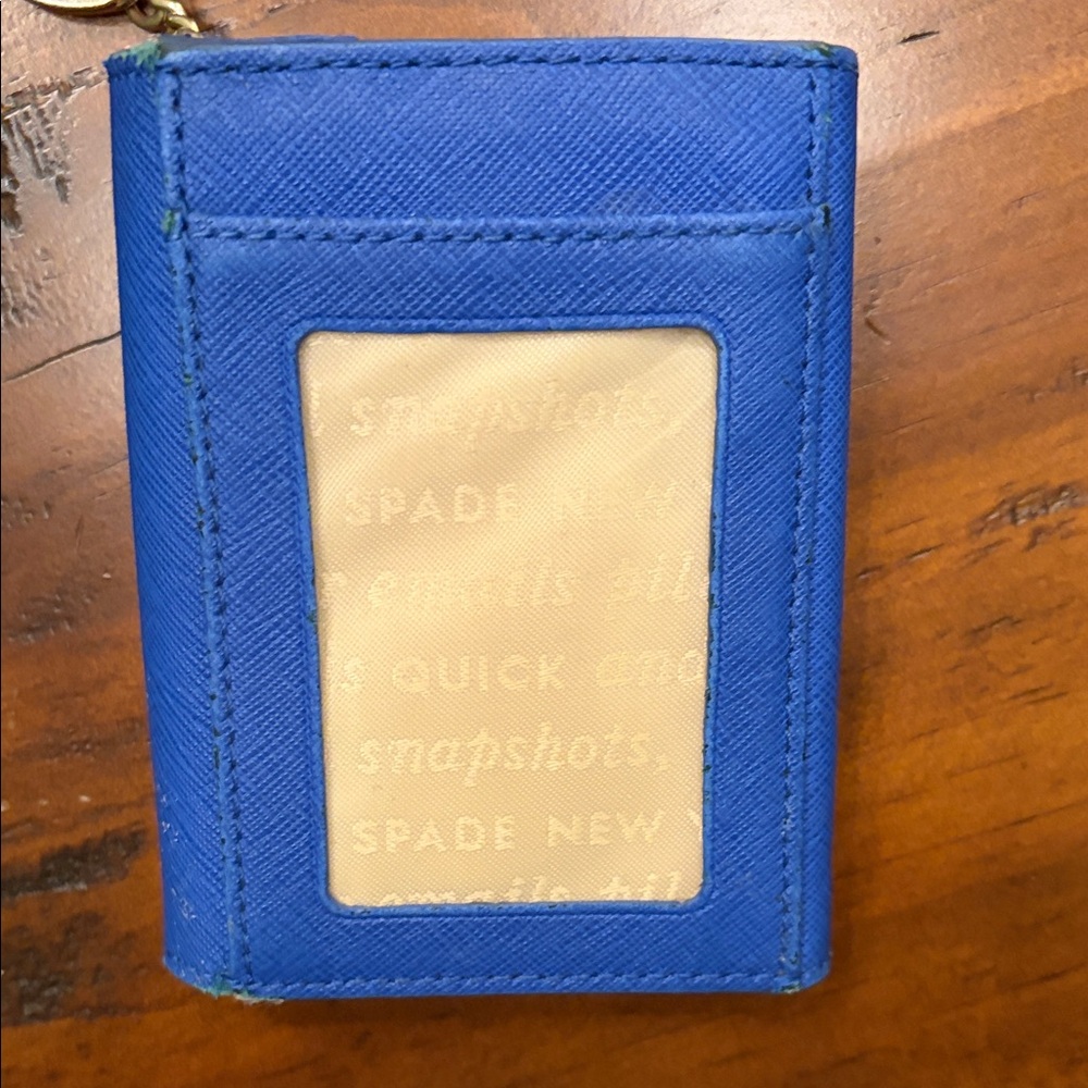 Kate Spade Royal Blue Scalloped Wallet - Picture 3 of 8